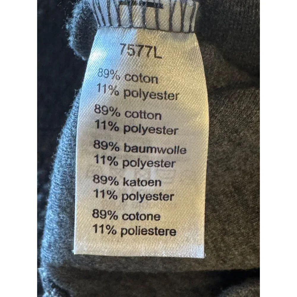 Lacoste Dress Women XS Gray Quilted Cowl Neck Marcassin‎ Sweatshirt Mini Preppy